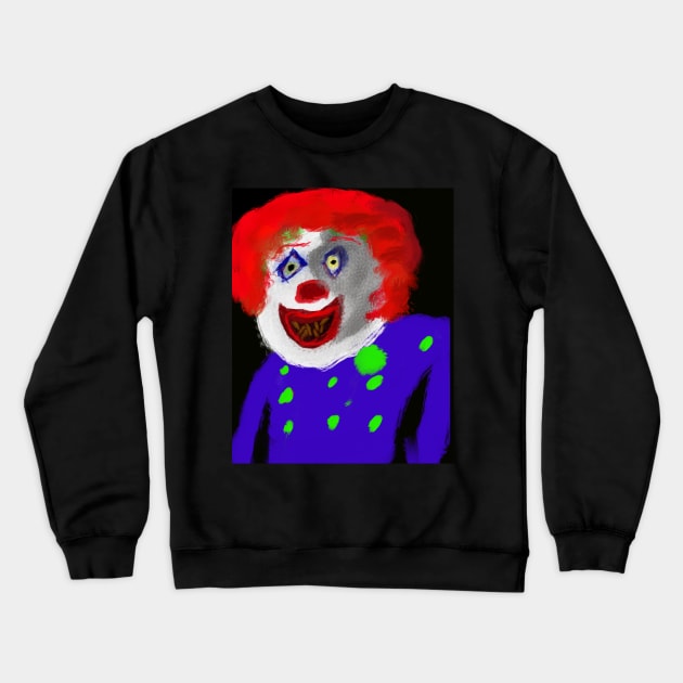 Evil clown 2 Crewneck Sweatshirt by Joelartdesigns